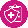 Medical Shield and Clipboard Icon