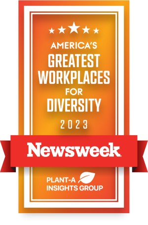 Banner for Newsweek annual America's Greatest Workplaces 2023 for Diversity ranking